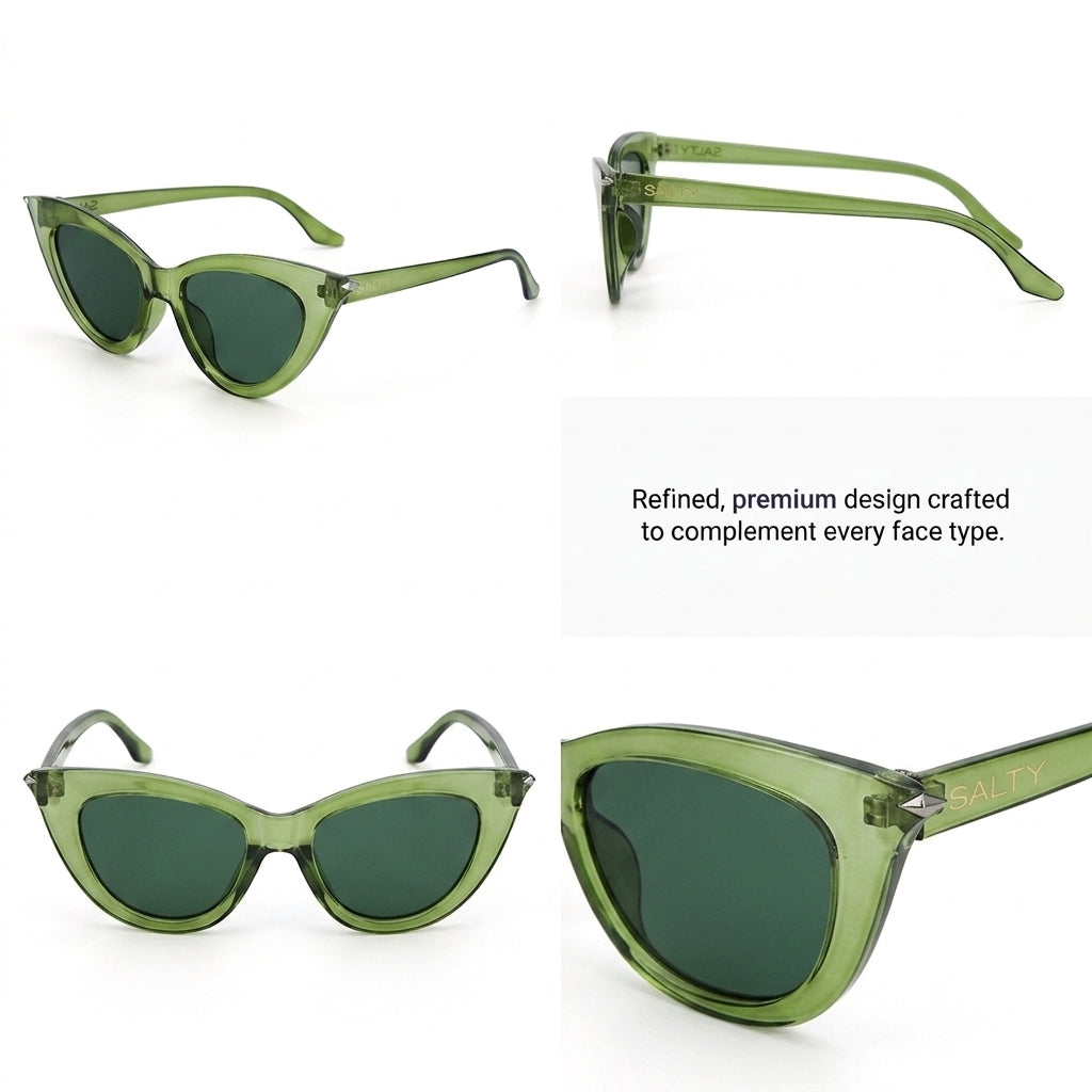 Lime Cat-Eye Shades – Green