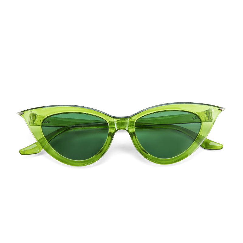 Lime Cat-Eye Shades – Green