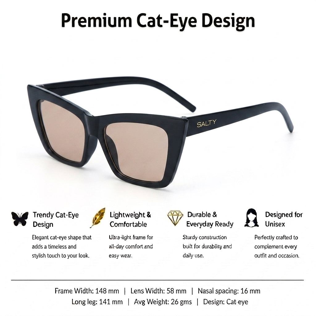 Nude Edge Cat-Eye Shades – Beige