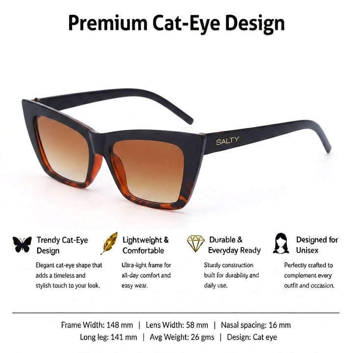 Flame Cat-Eye Shades – Orange Fade