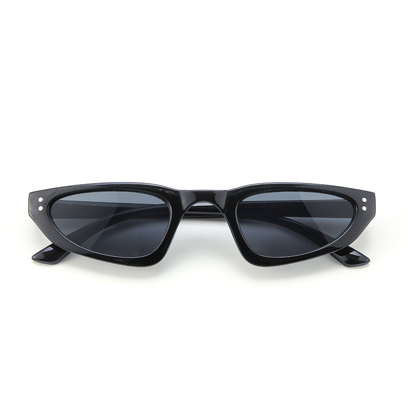 Retro Cat-Eye Shades – Nude Black | Salty