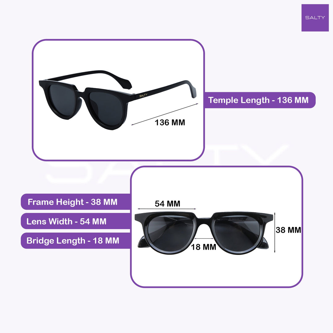 Essential Wayfarer Shades – Black | Salty