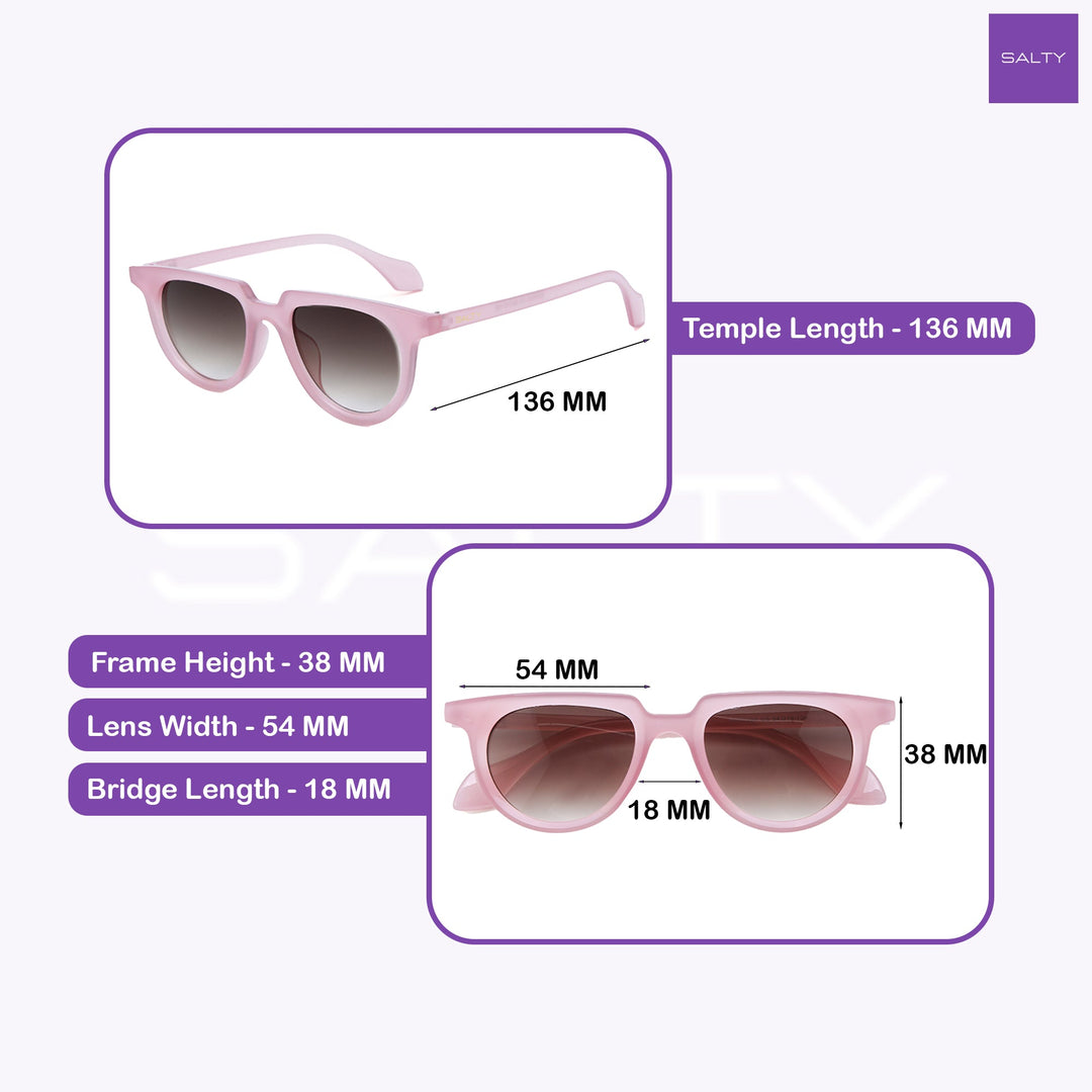 Blush Wayfarer Shades – Pink Fade | Salty