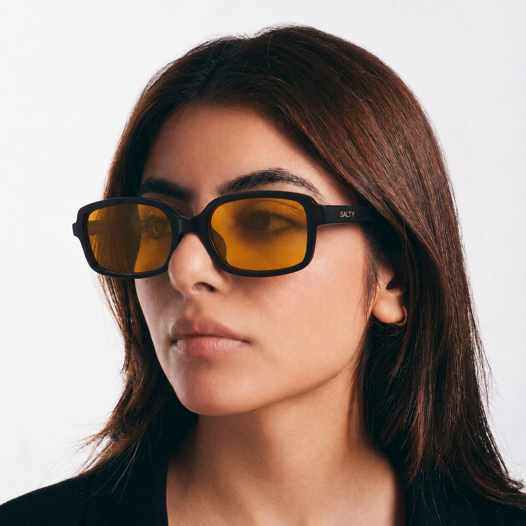 Amber Vision Square Shades – Orange | Salty