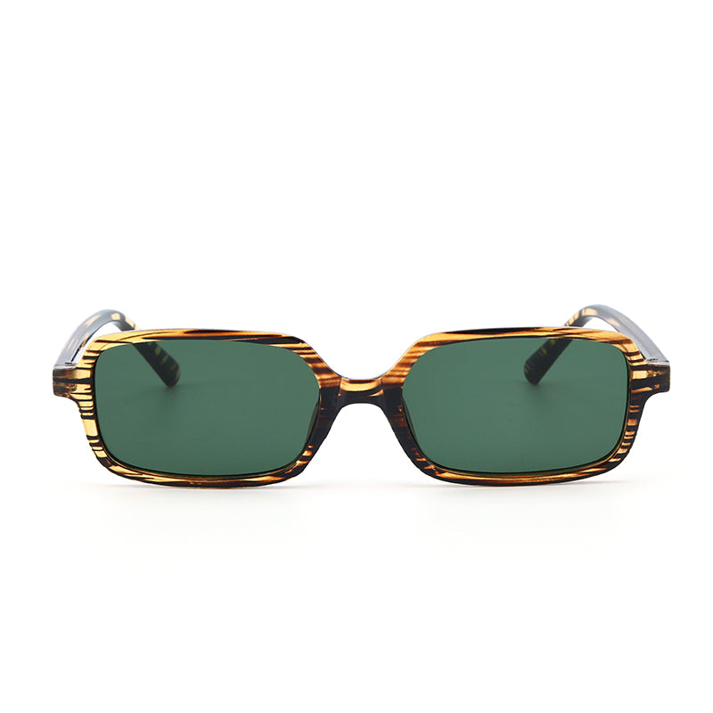 Tortoise Luxe Square Shades – Green | Salty