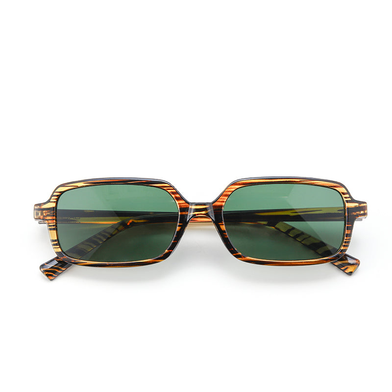Tortoise Luxe Square Shades – Green | Salty
