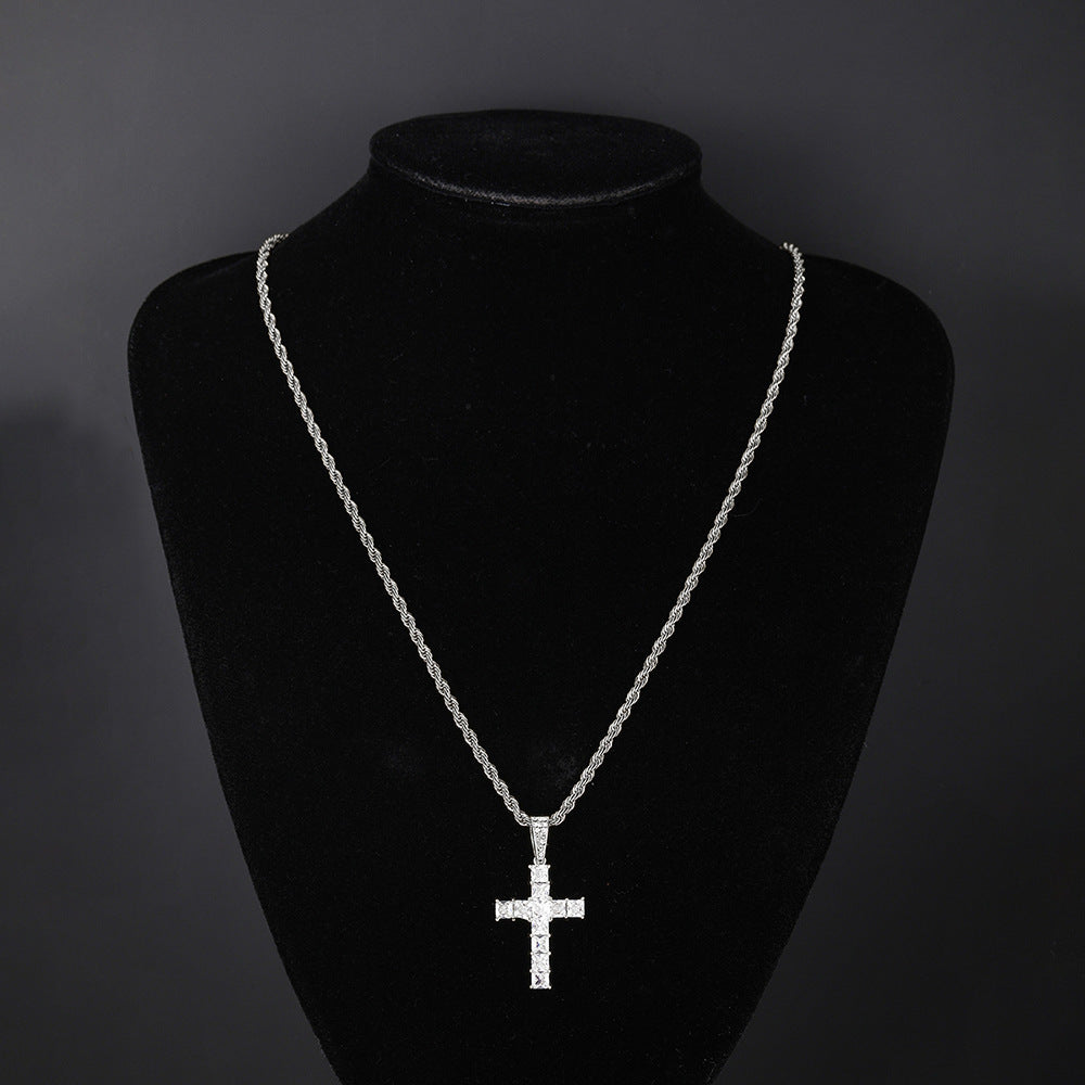 James The Great Cross Chain - Silver | Salty