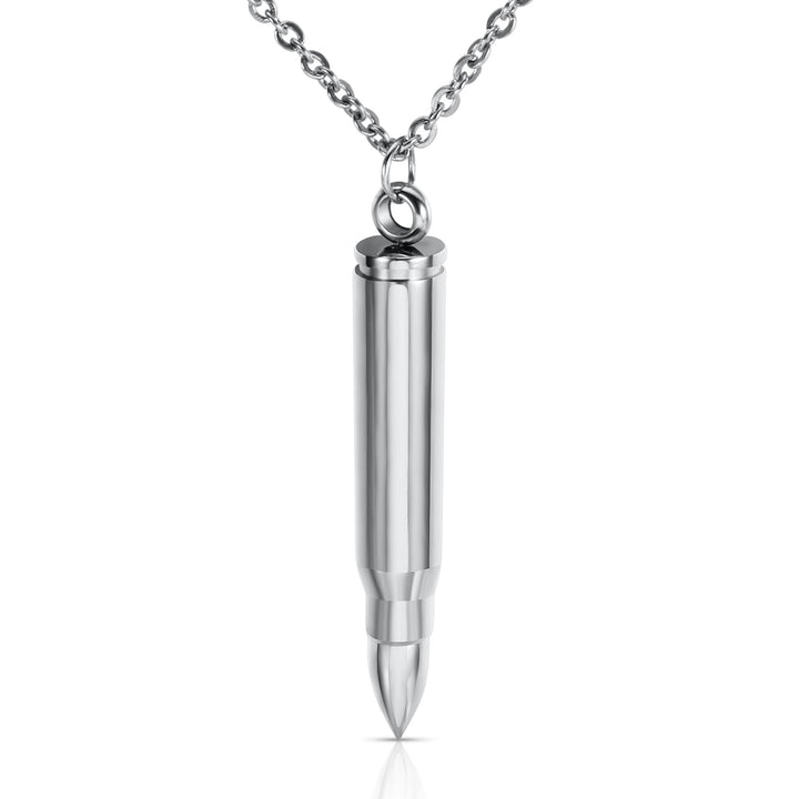 Men Classic Bullet Pendant - Silver - Salty Accessories