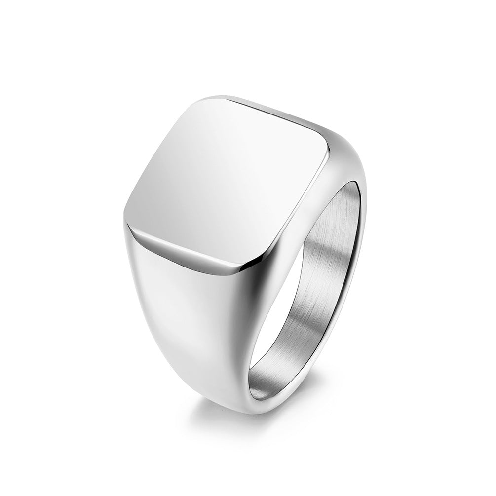 Chunky Signet Silver Ring | Salty