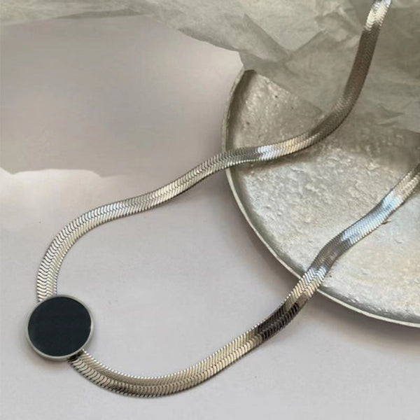 Steel & Shadows Necklace