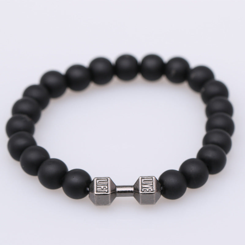 Strength Beaded Stone Band - Black | Salty