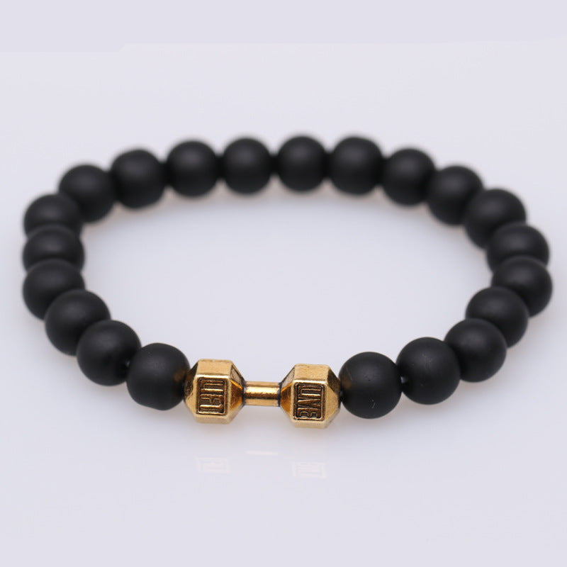 Strength Beaded Stone Band - Gold | Salty