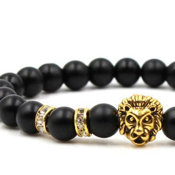 Lion Golden Beaded Band