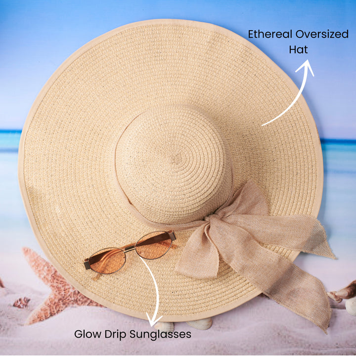 Salty Breeze Sun Hat and Sunglasses Combo