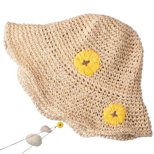 Daisy by the Shore Hat and Necklace Combo