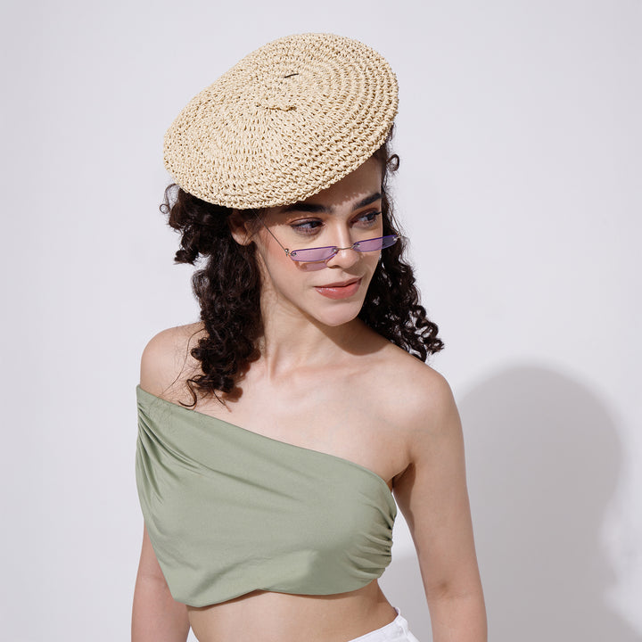 Brise Marine Beret Hat and Micro Sunglasses Set