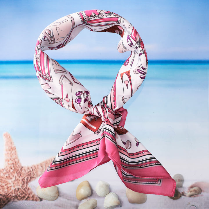 Candyfloss Scarf and Neon Pink Sunglasses Combo