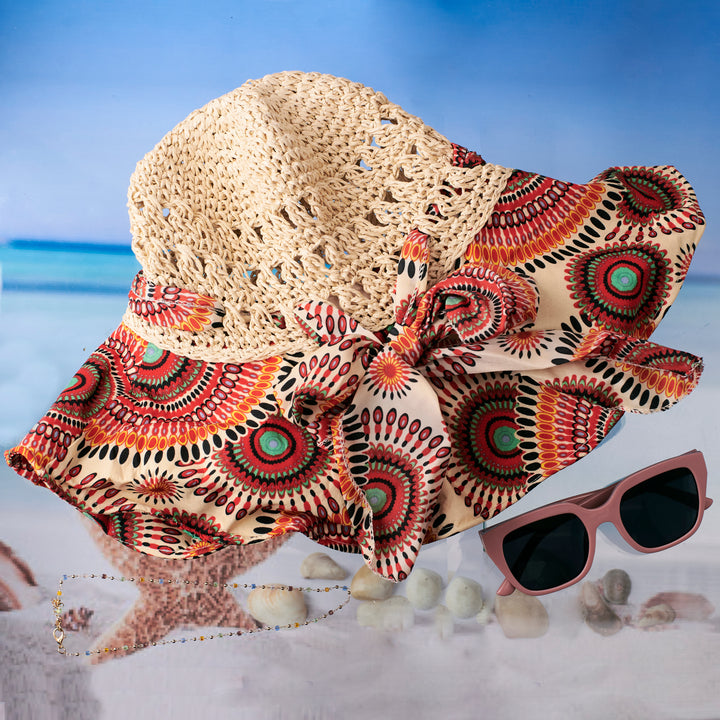 Shoreline Spirit Sun Hat, Necklace and Sunglasses Combo