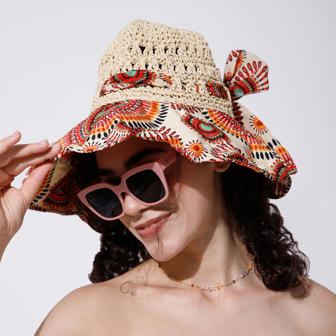 Shoreline Spirit Sun Hat, Necklace and Sunglasses Combo