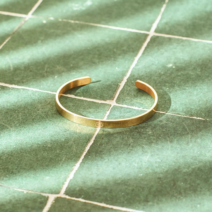 Sacred "OM" Gold Band - Salty Accessories