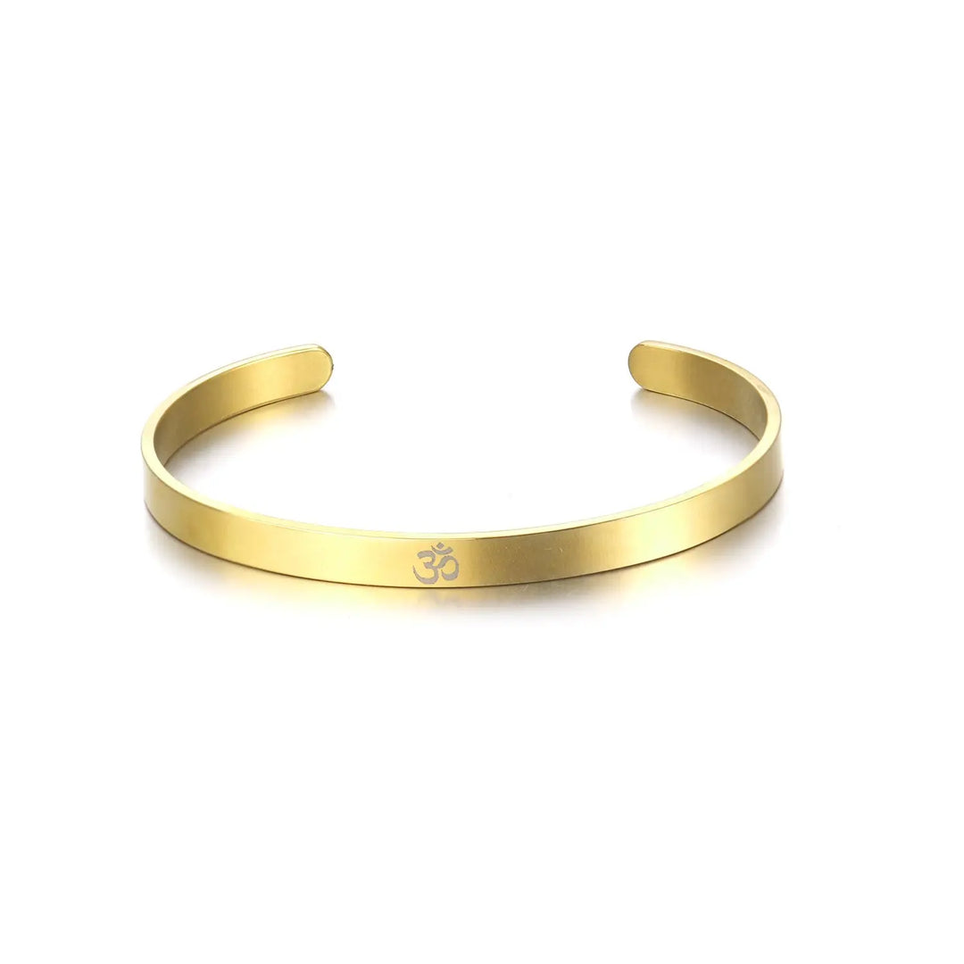 Sacred "OM" Gold Band - Salty Accessories