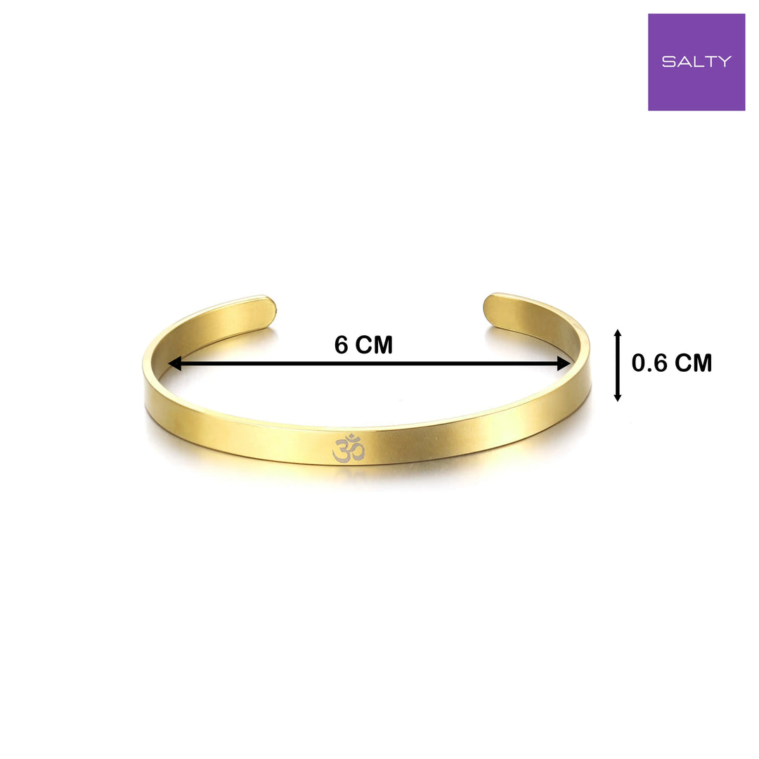 Sacred "OM" Gold Band - Salty Accessories
