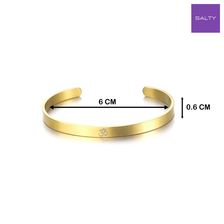 Sacred "OM" Gold Band - Salty Accessories