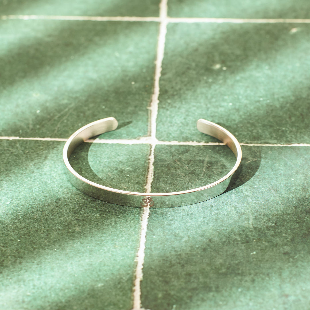Sacred "OM" Silver Band - Salty Accessories