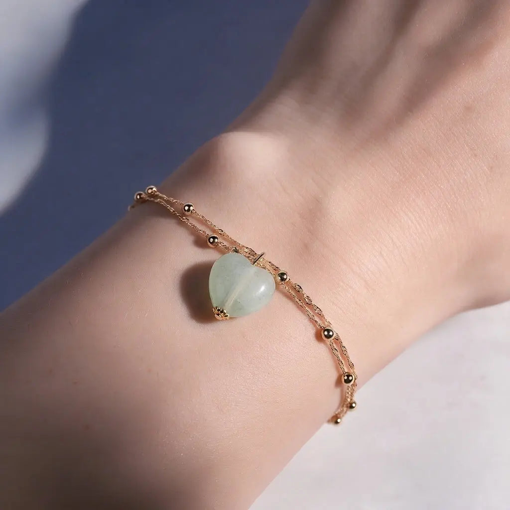 Sage Heart Gold Bracelet | Salty