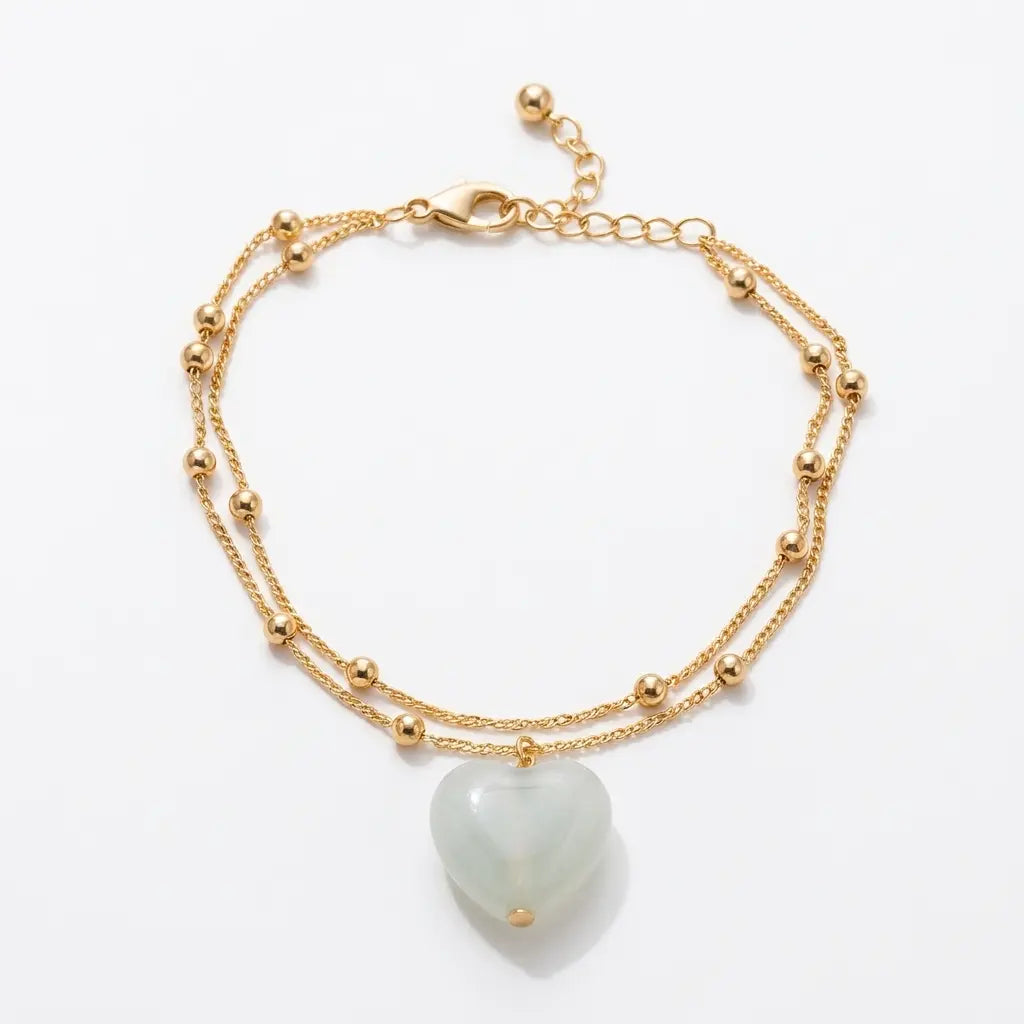 Sage Heart Gold Bracelet | Salty