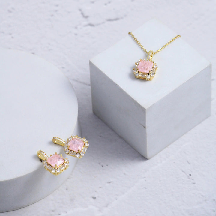 Salmon Earrings and Necklace Set - Salty Accessories