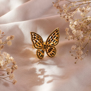 Serene Butterfly Bliss Ring - Salty Accessories