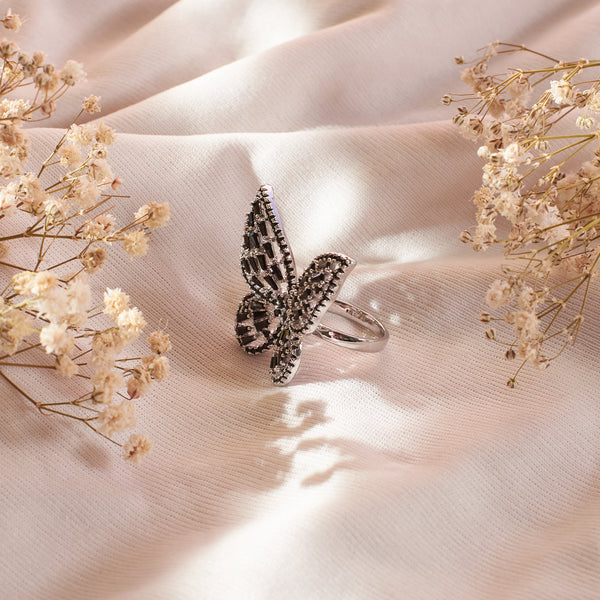 Lunar Butterfly Bliss Ring