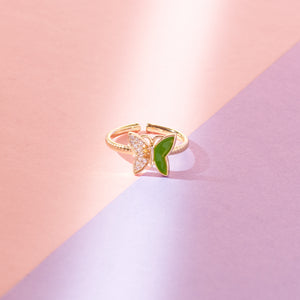 Floral Fantasy Butterfly Ring - Salty Accessories