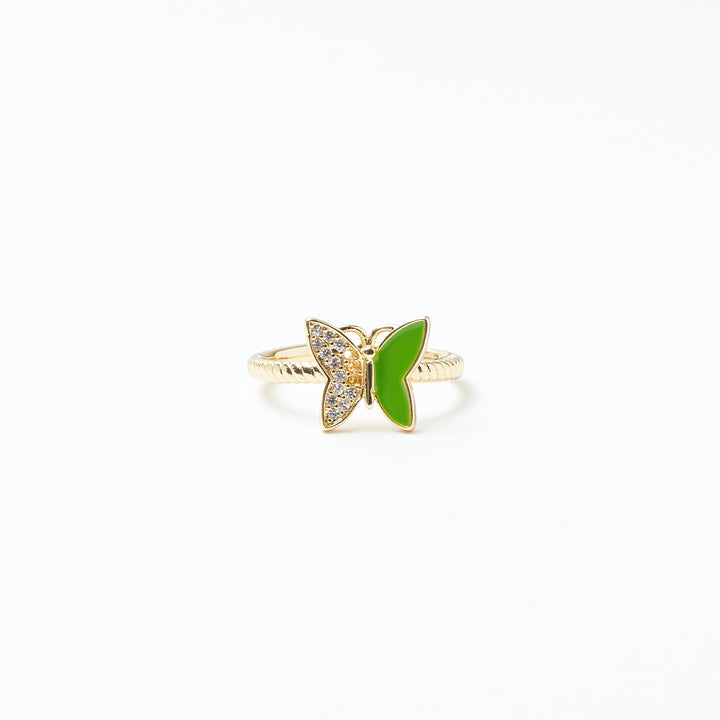 Floral Fantasy Butterfly Ring