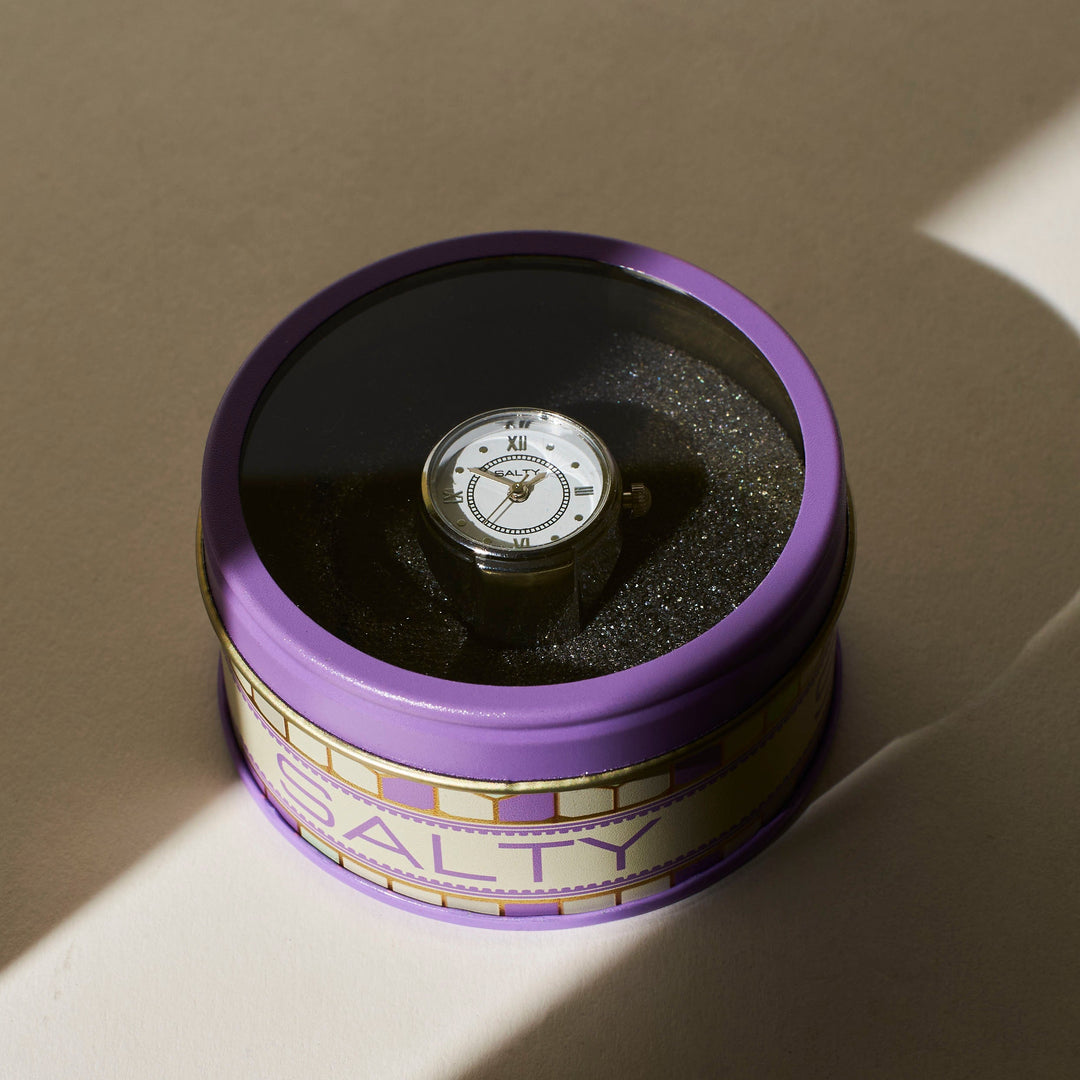 Girl Boss Salty Watch Ring - Silver