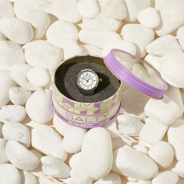 Girl Boss Salty Watch Ring - Silver