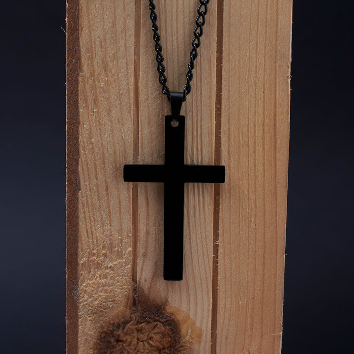 Christ'S Crucifix Black Chain | Salty