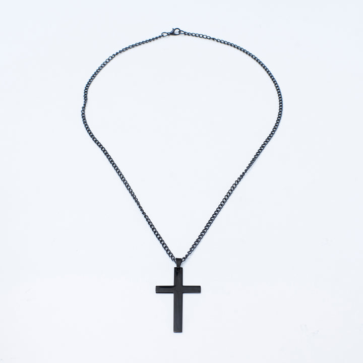 Christ'S Crucifix Black Chain | Salty