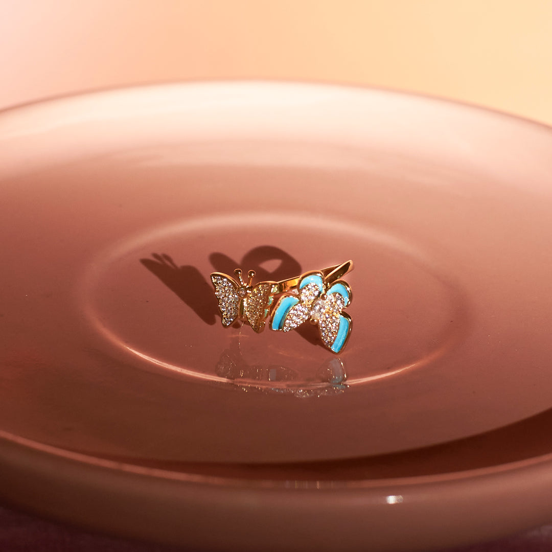 Magical Blue Butterfly Ring | Salty