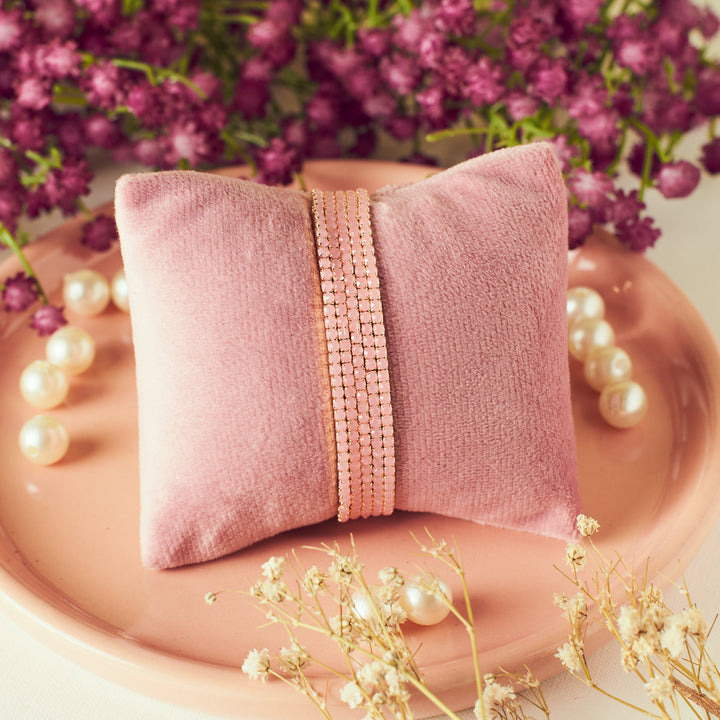 Pink Champagne Stretchable Bands (Set of 5)