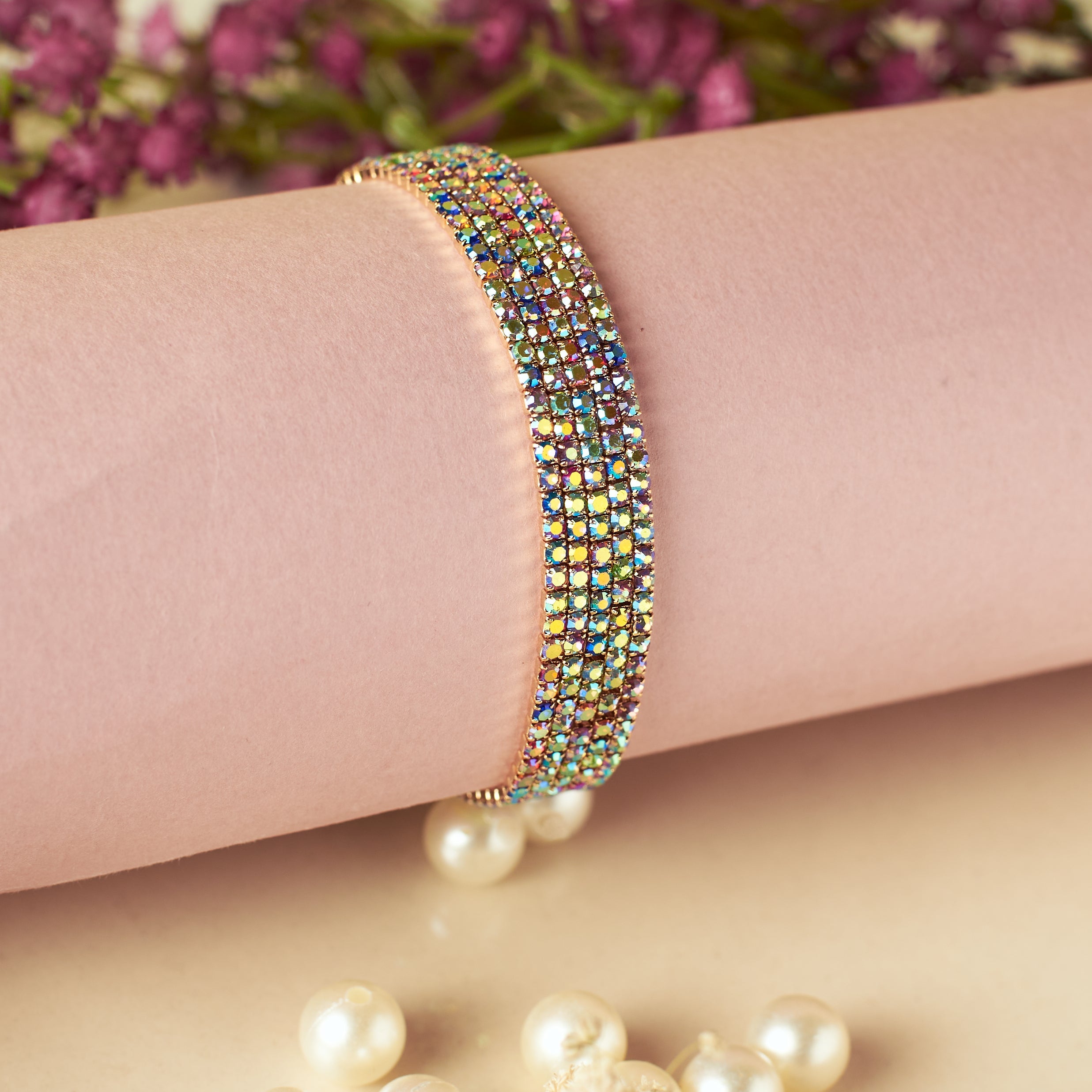 Dazzling Diamond Stretchable Bands (Set of 5)
