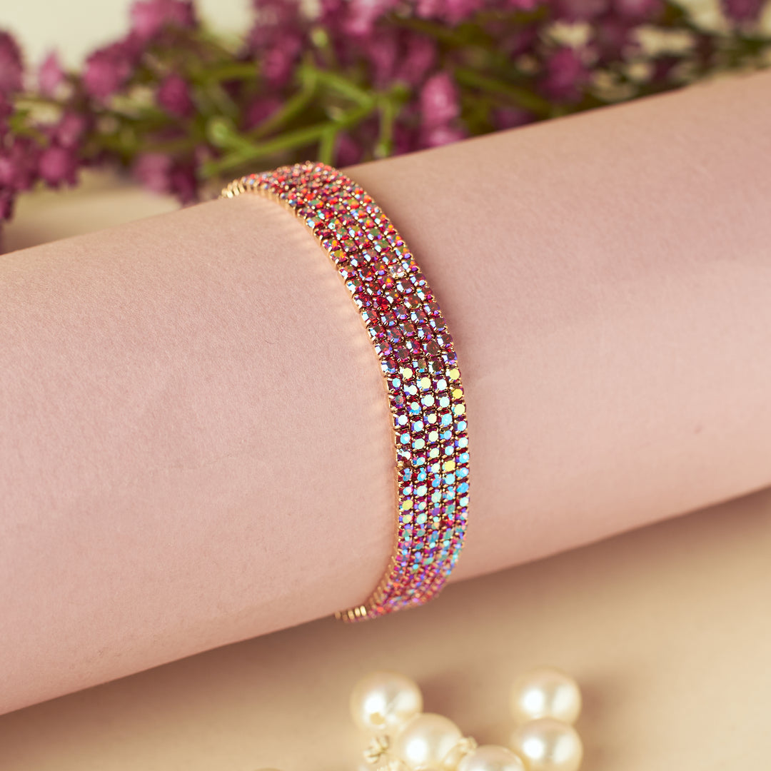 Crimson Noir Stretchable Bands (Set of 5)