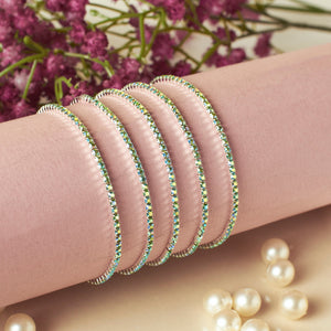 Teal Twinkle Stretchable Bands (Set of 5) - Salty Accessories