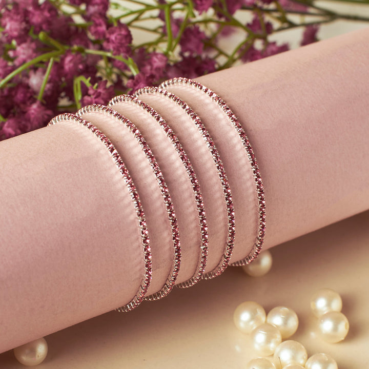 Rich Mulberry Stretchable Bands (Set of 5)