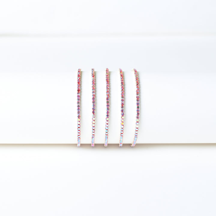 Crimson Noir Stretchable Bands (Set of 5)
