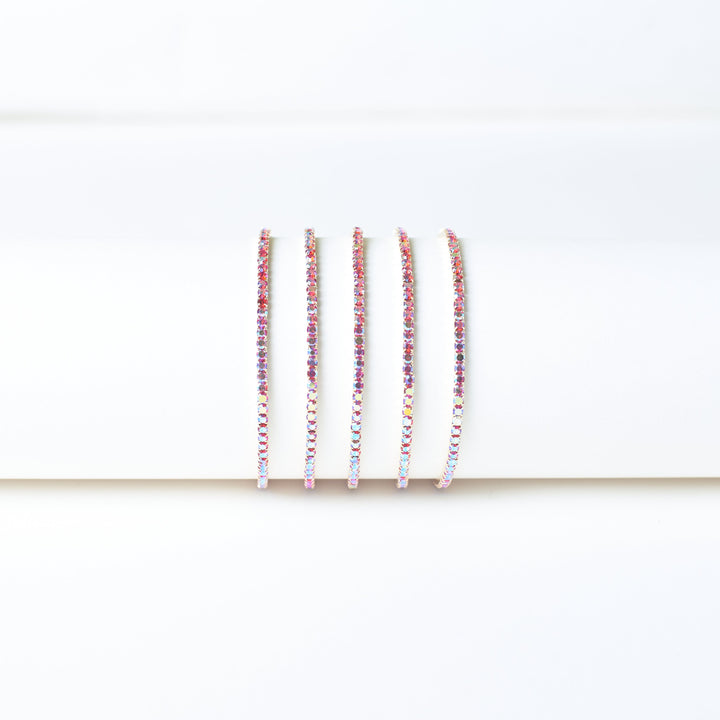 Crimson Noir Stretchable Bands (Set of 5)