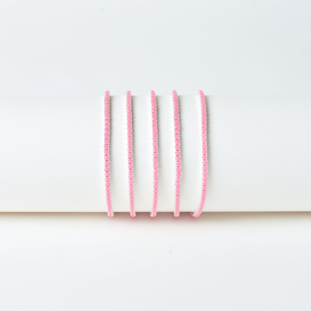 Strawberry Sorbet Stretchable Bands (Set of 5)