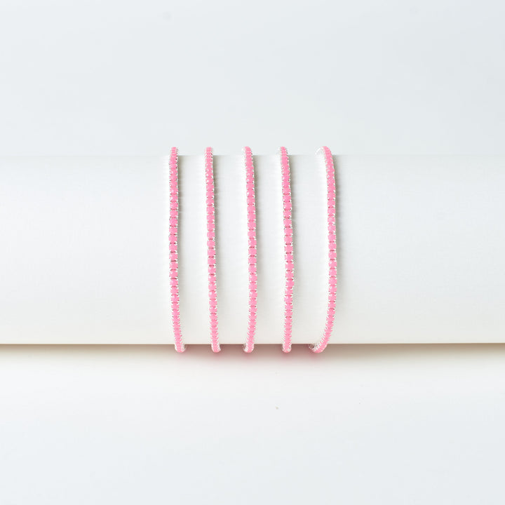Strawberry Sorbet Stretchable Bands (Set of 5)