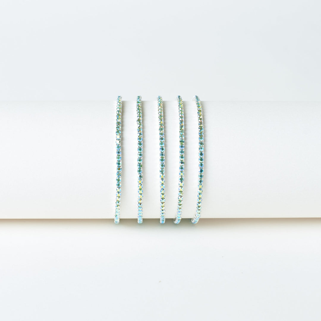 Teal Twinkle Stretchable Bands (Set of 5)
